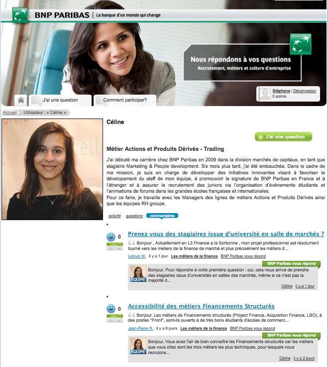 BNP-Paribas - Backstage - Profil